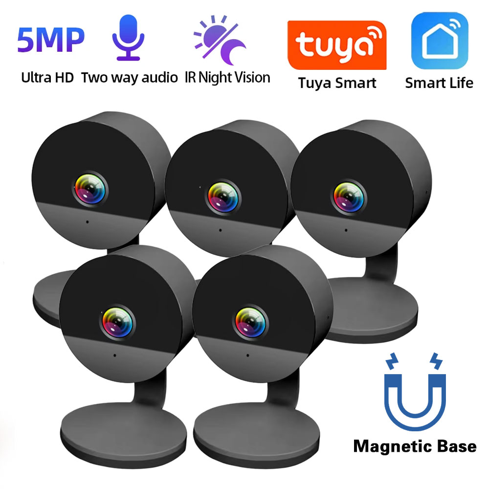 Cctv Camera System 8 Camera Wireless - Wireless 5MP Tuya Magnetic Camera Human