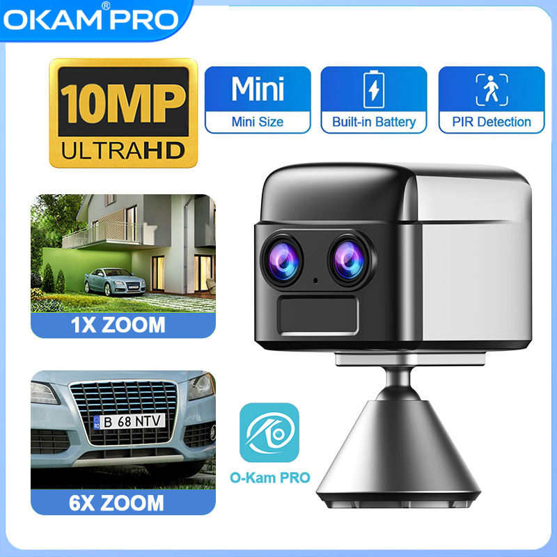 Security Camera System Solar 4G - OKAM PRO WIFI MINI Dual-Lens HD
