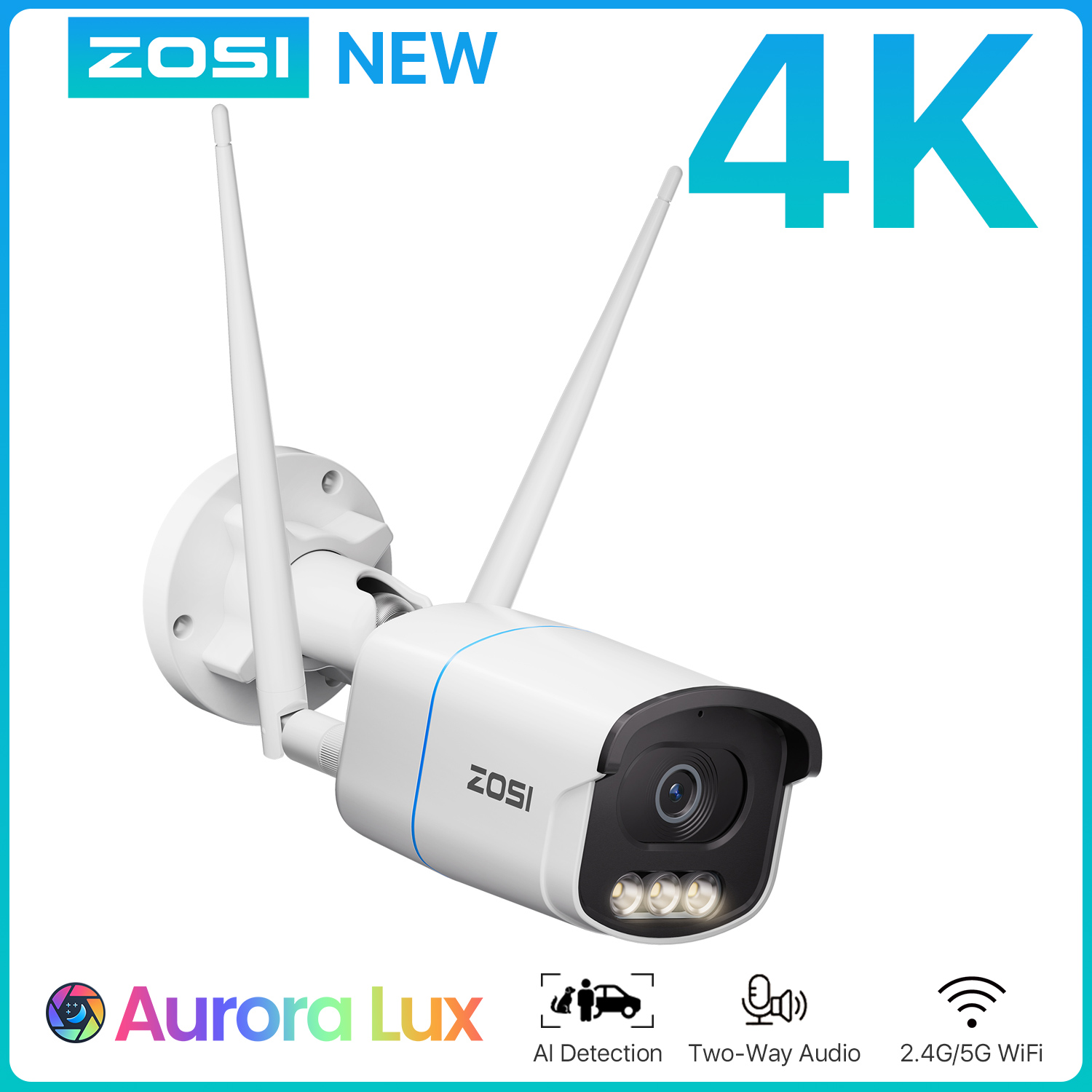 Cctv Camera System 8 Camera Wireless - ZOSI C186A 4K 8MP WiFi Security