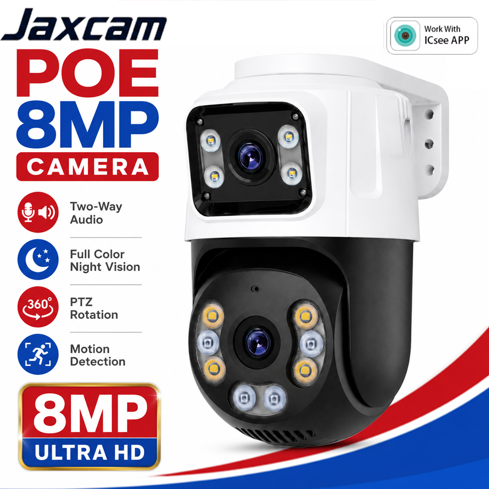 Ip Camera 4K 8Mp Outdoor Ptz - Dual Lens 4K 8MP PTZ POE