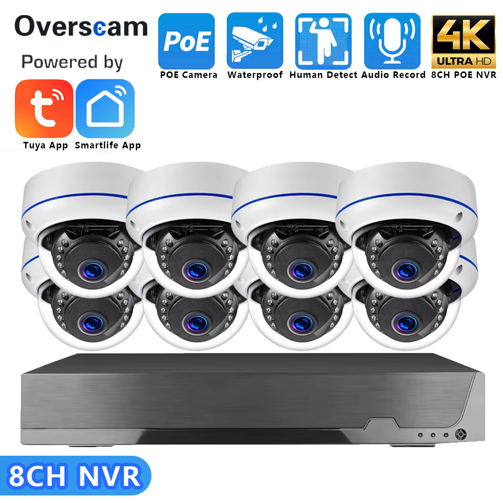 Cctv Nvr System 8 Channel 4K Poe - 4K 8MP 8CH POE Security Camera