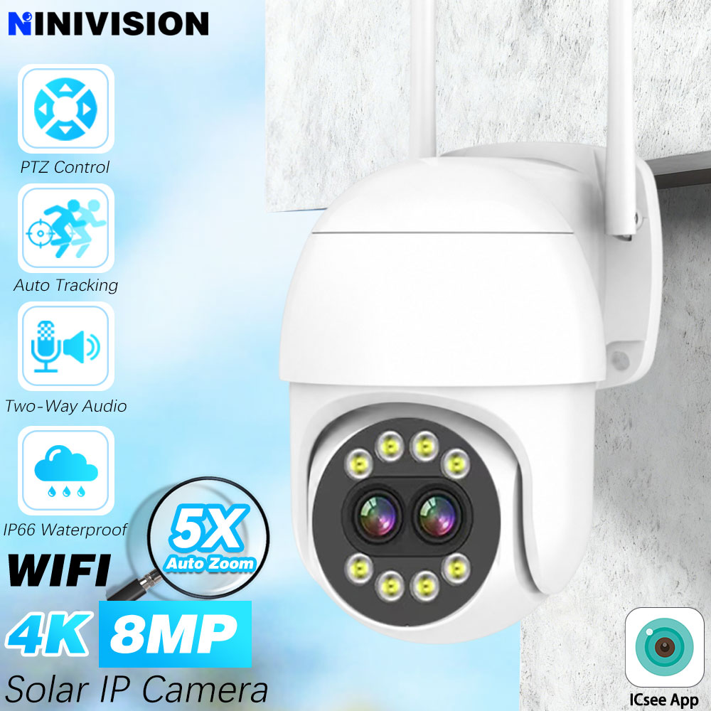 Ip Camera 4K 8Mp Outdoor Ptz - 8MP 4K ICsee IP Camera Speed