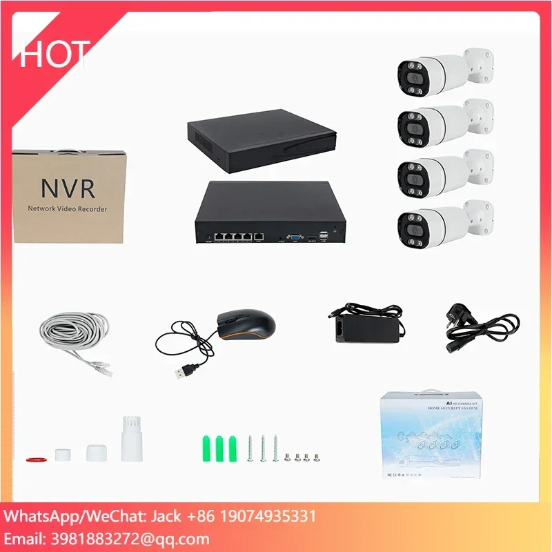 Nvr Kit 4 Camera 5Mp Poe - 5MP Human Detection 4CH Nvr Kit