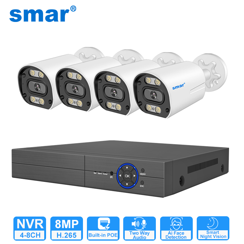 Nvr Kit 4 Camera 5Mp Poe - 8MP 5MP POE Security Camera System