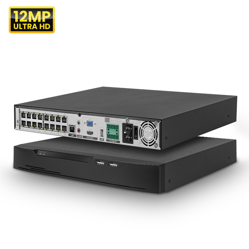 Nvr 16 Channel 4K H265 - 2026 12MP 4K 8MP 4 8