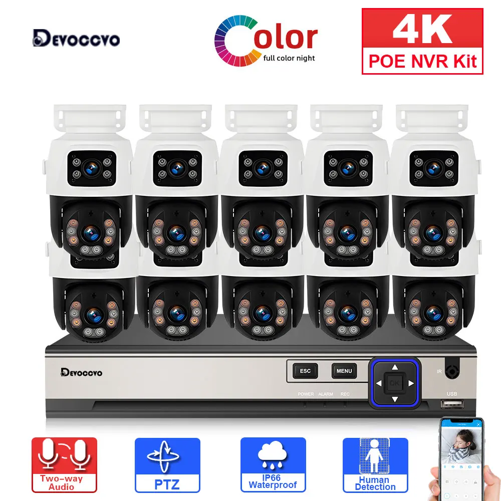 Cctv Nvr System 8 Channel 4K Poe - H.265 8CH POE NVR Kit Ourdoor