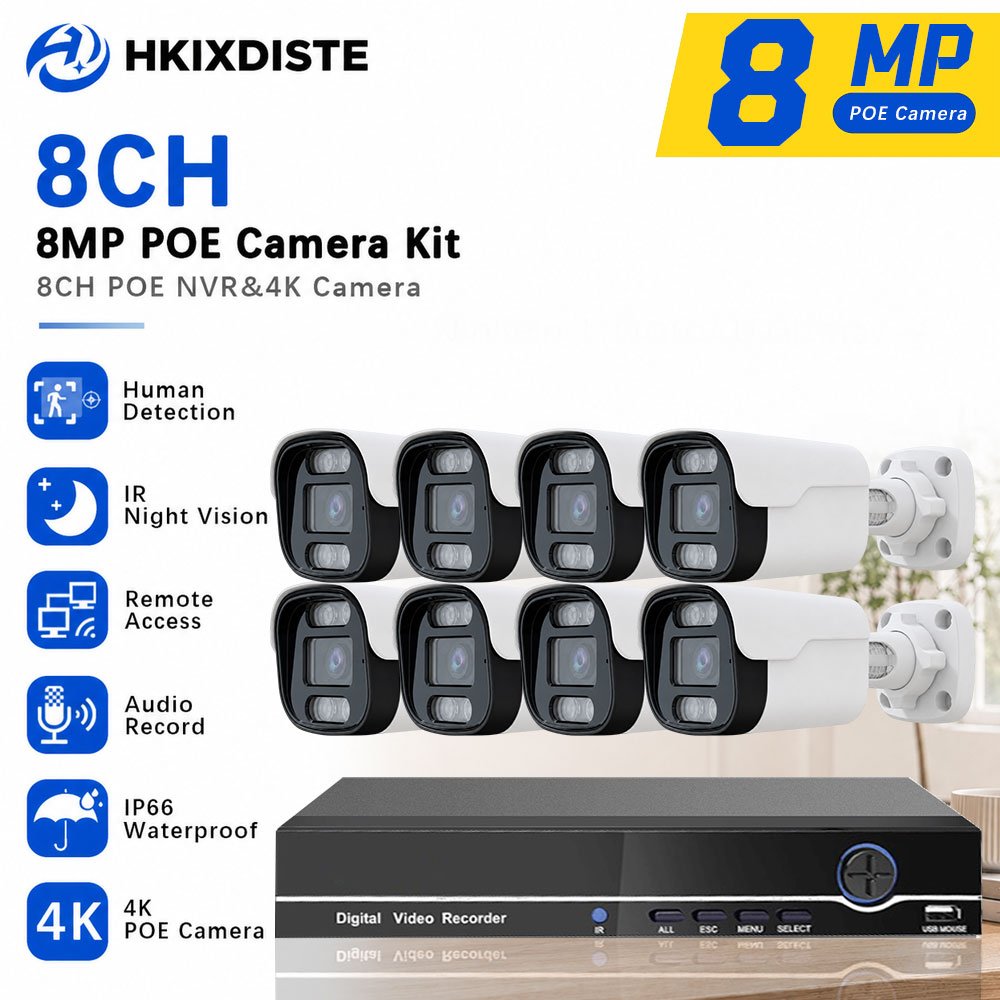Nvr Kit 4 Camera 5Mp Poe - 10CH 4K POE NVR Security System