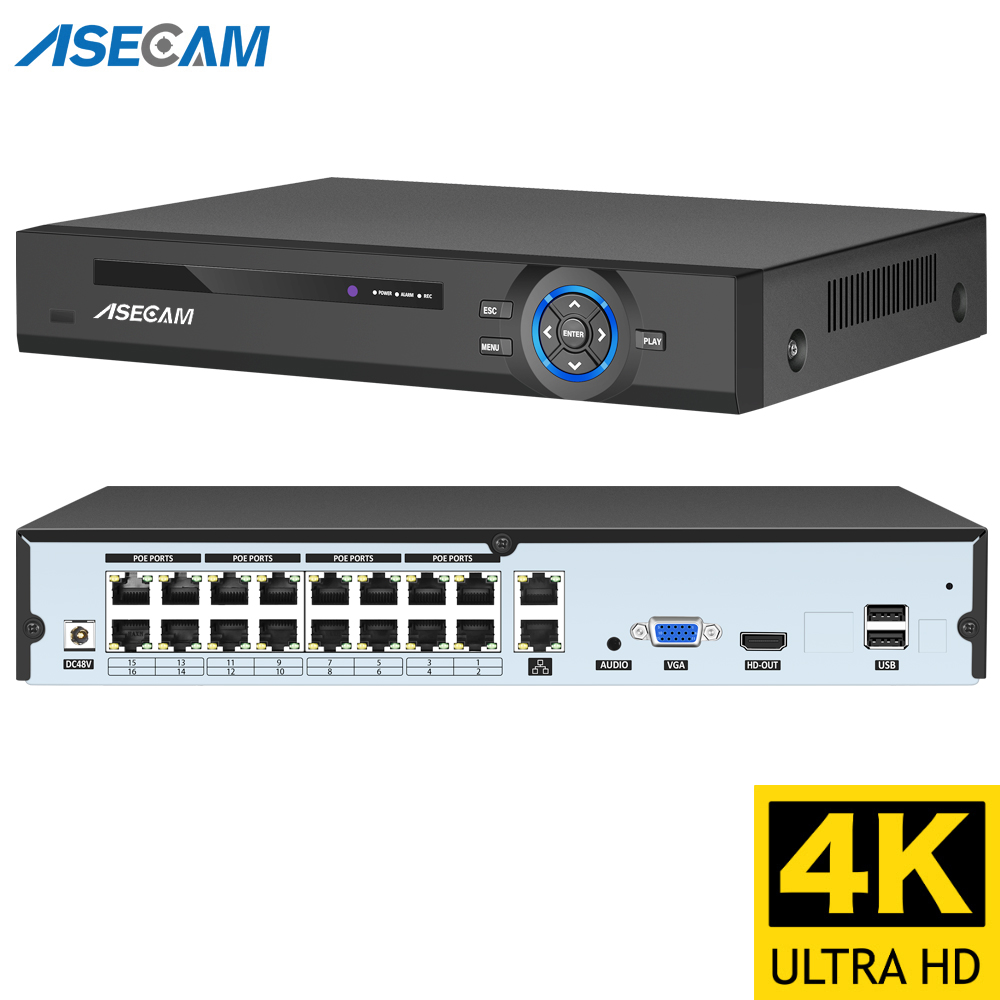 Dahua Nvr 16 Channel - 16CH 4k 8MP POE NVR Video