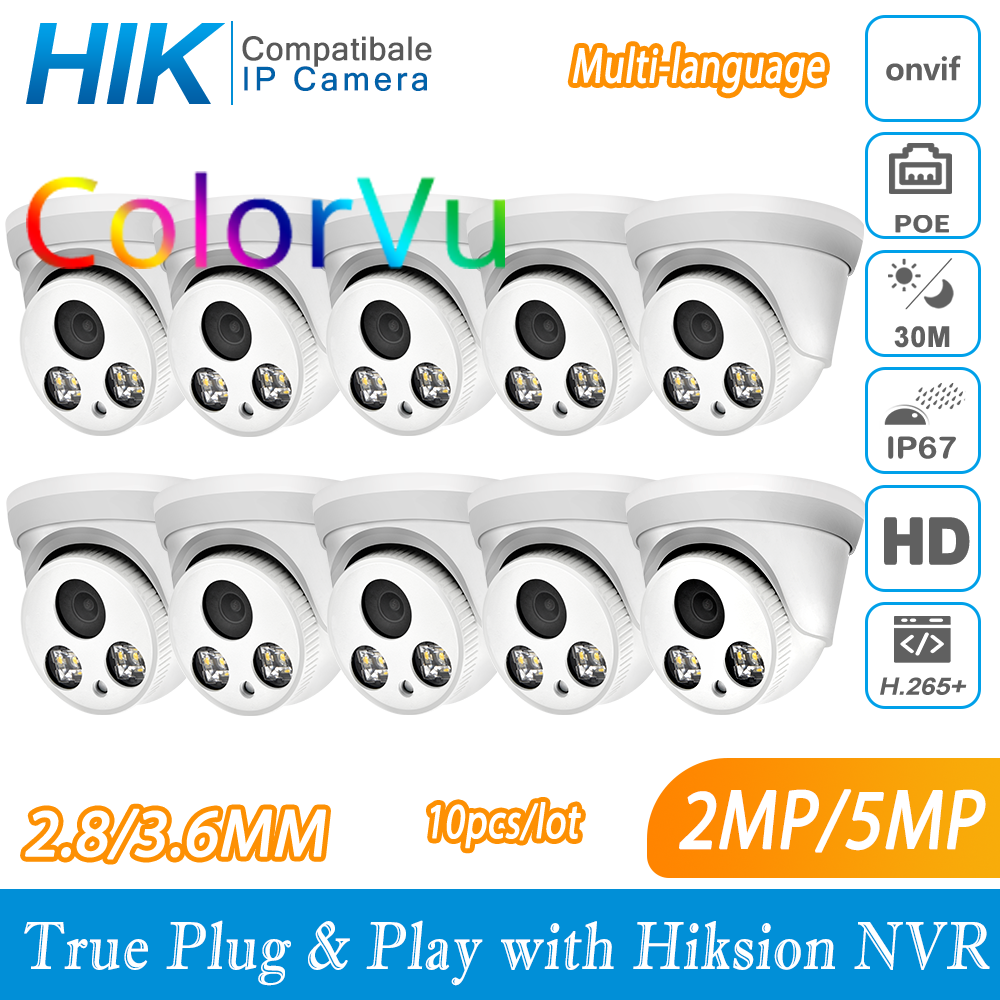 Hikvision Ip Camera 8Mp Dome - Hikvision Compatible ColorVu 5MP Dome POE