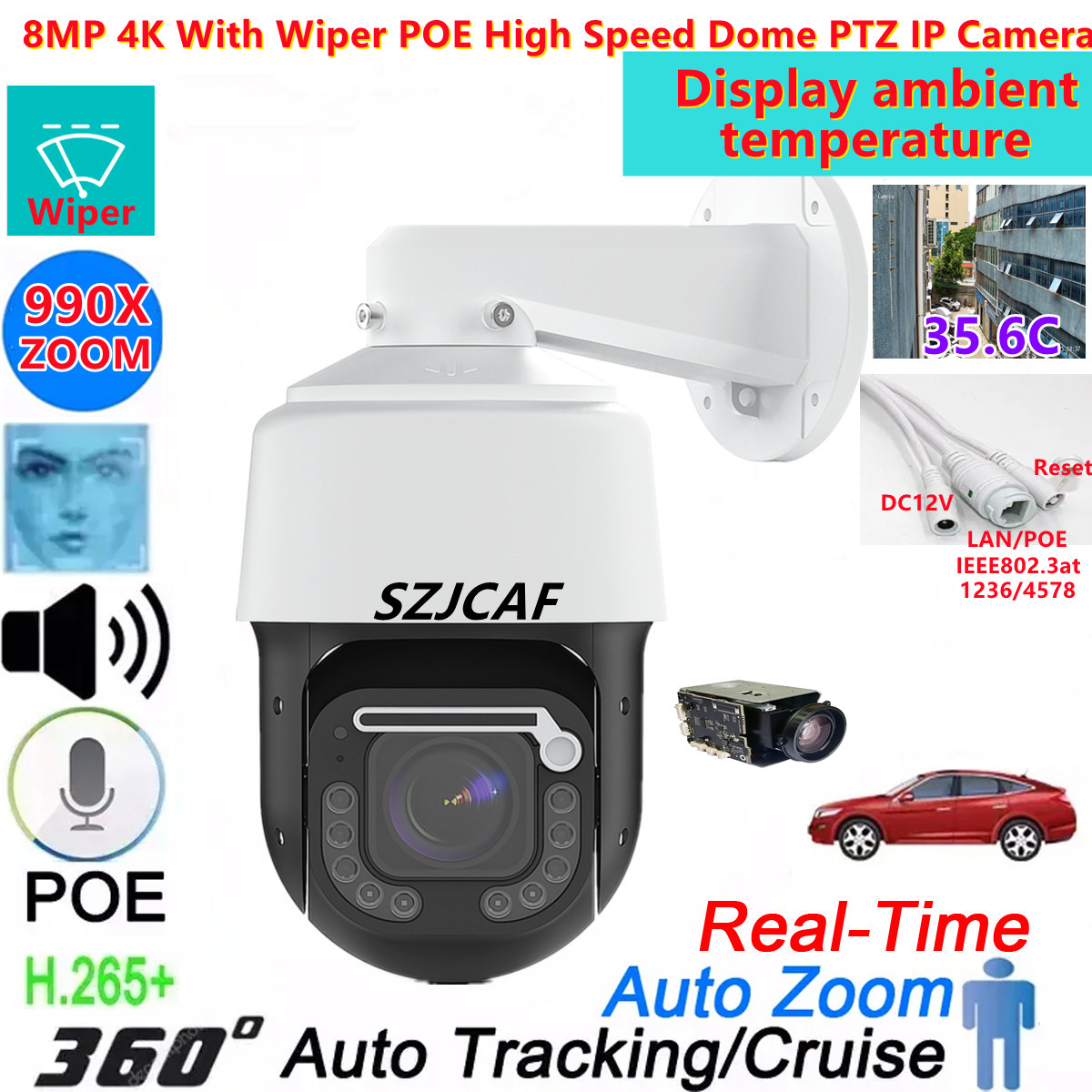 Ptz Camera 30X Zoom Poe - 4K POE High Speed Dome PTZ