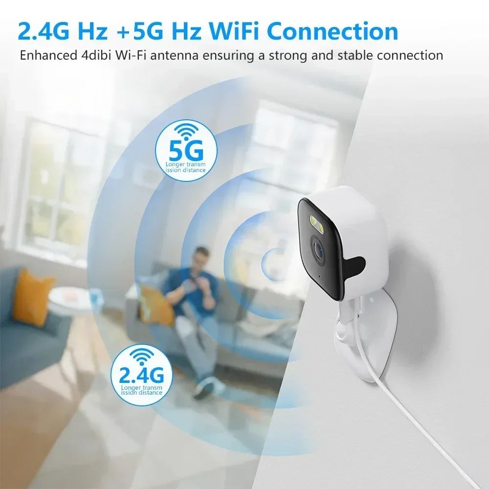 Cctv Camera System 8 Camera Wireless - Securexpert 5MP HD Mini Cube Camera