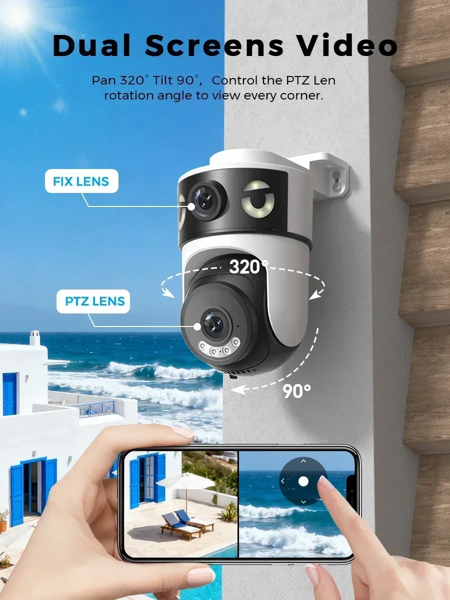 10MP Wifi Camera IP PTZ Outdoo - Cctv Camera System 8 Camera Wireless 评论和价格