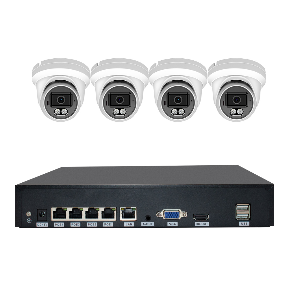 5MP 4-Channel PoE NVR Kit Face - Nvr Kit 4 Camera 5Mp Poe 评论和价格