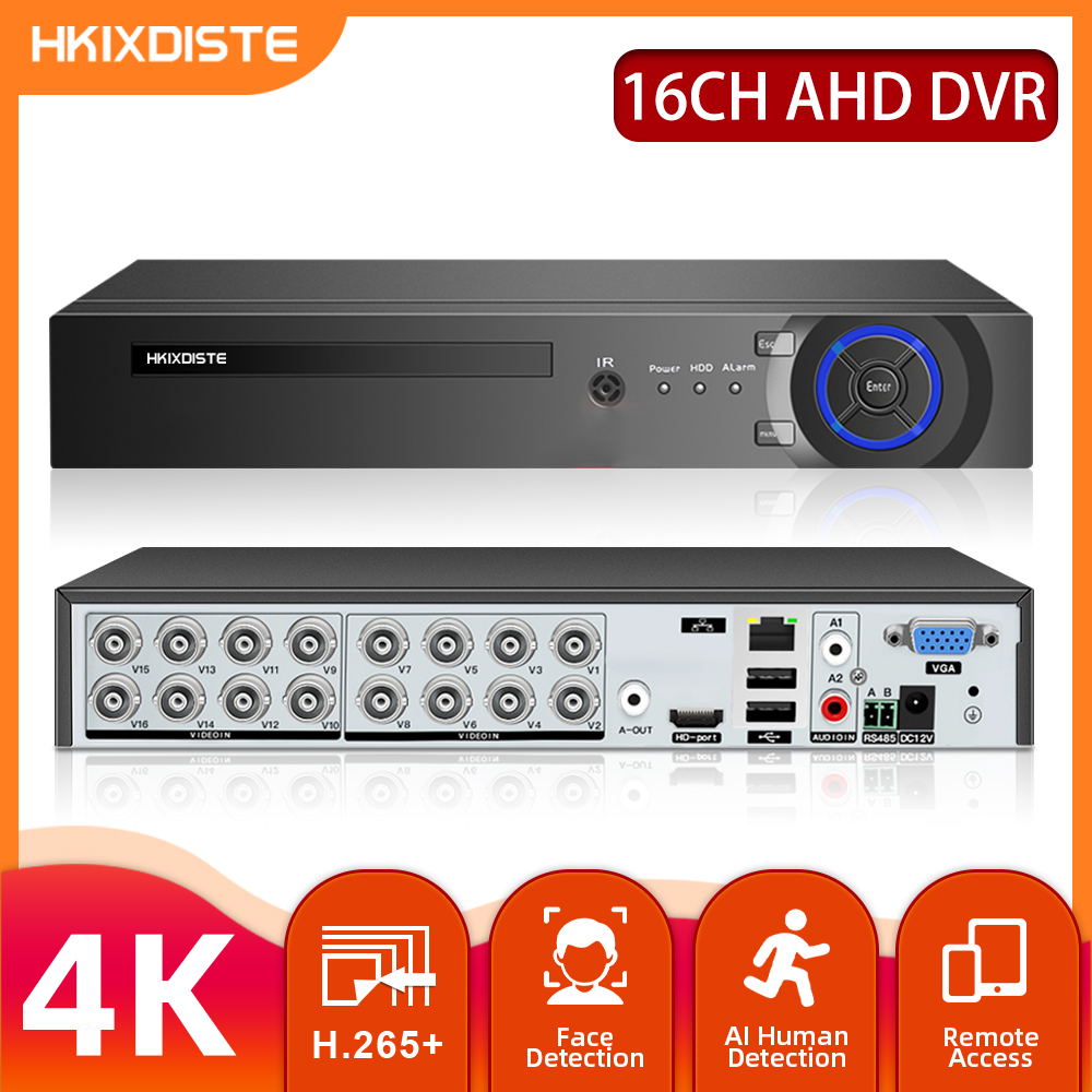 16CH AHD DVR HD 8MP CCTV Secur - Cctv Hard Drive 4Tb Surveillance 评论和价格