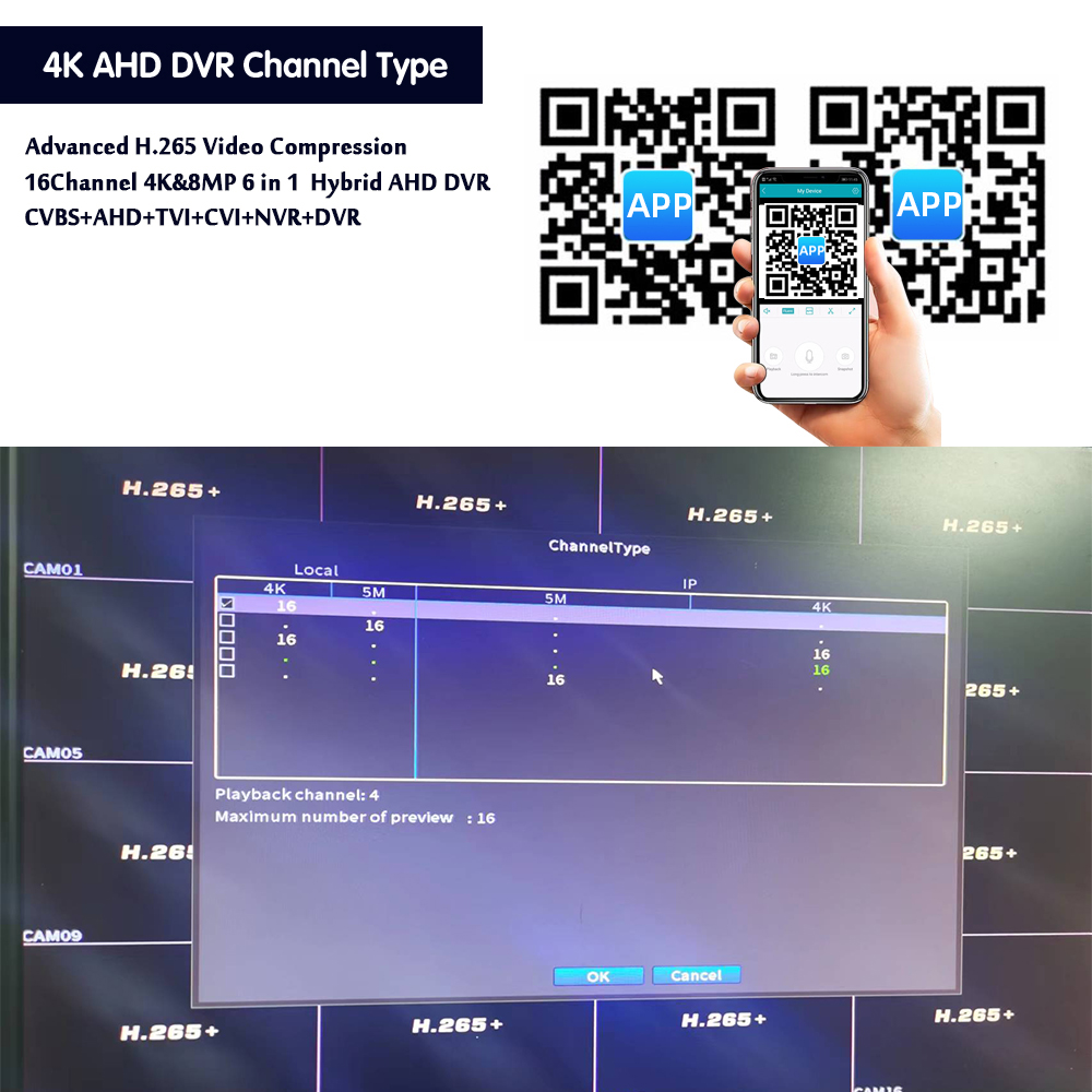16CH AHD DVR HD 8MP CCTV Secur - Cctv Hard Drive 4Tb Surveillance 评论和价格