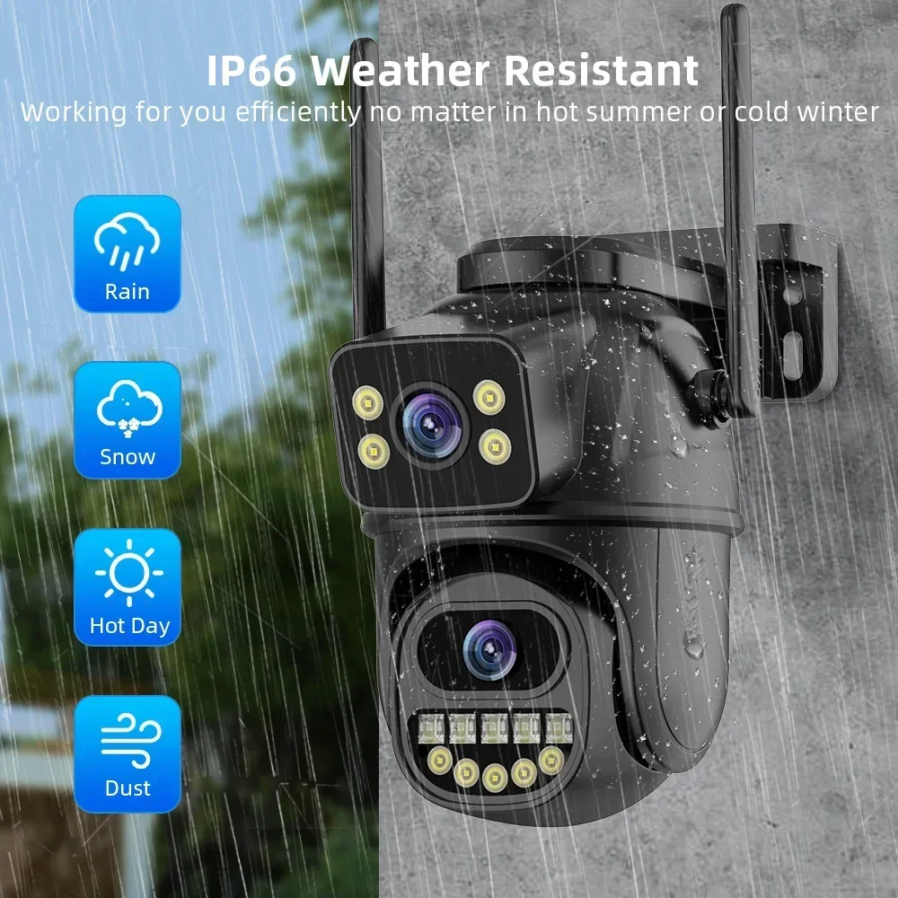 8MP 4K WiFi Dual Lens PTZ Secu - Ip Camera 4K 8Mp Outdoor Ptz 评论和价格