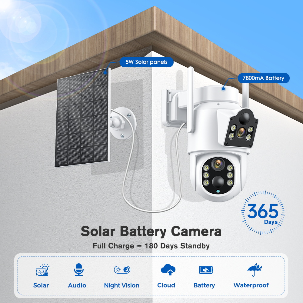 4K 8MP Solar Camera Built-in B - Ip Camera 4K 8Mp Outdoor Ptz 评论和价格