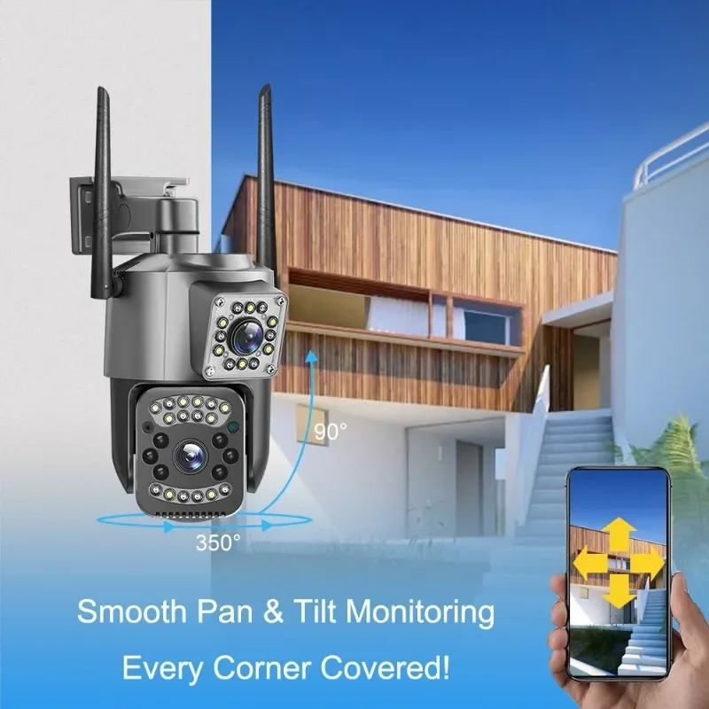 8MP WIFI IP Camera 4K PTZ Dual - Ip Camera 4K 8Mp Outdoor Ptz 评论和价格
