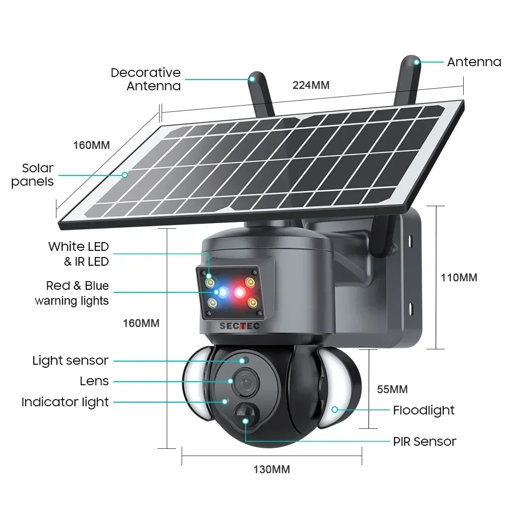 2023 Trend Hot Sale Home Outdo - Security Camera System Solar 4G 评论和价格