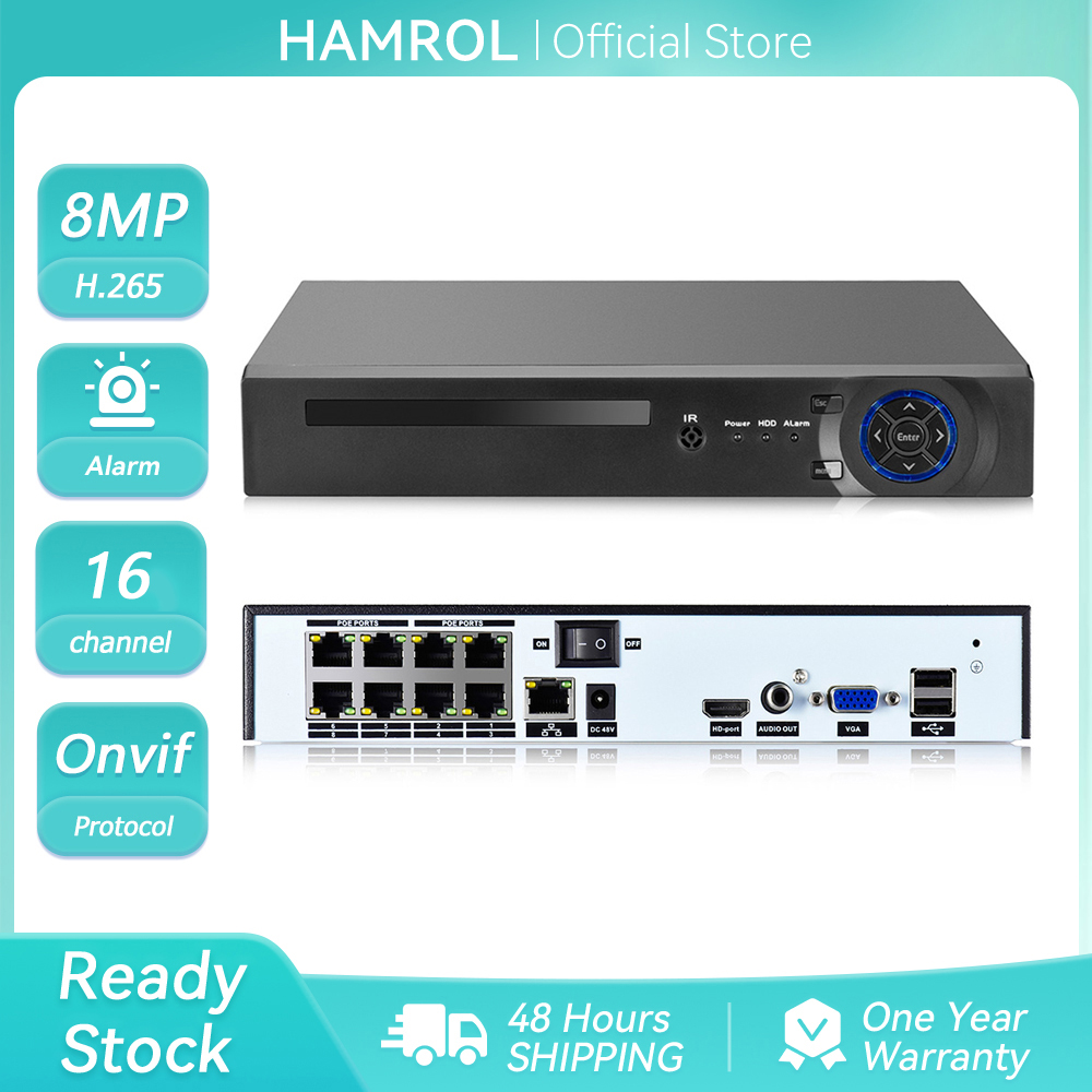 4K 8MP Ultra HD POE NVR Video  - Nvr 16 Channel 4K H265 评论和价格