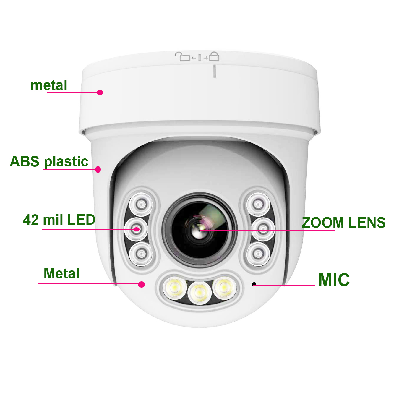 HiEasy 30X ZOOM 4K 8MP 30fps W - Hikvision Ip Camera 8Mp Dome 评论和价格