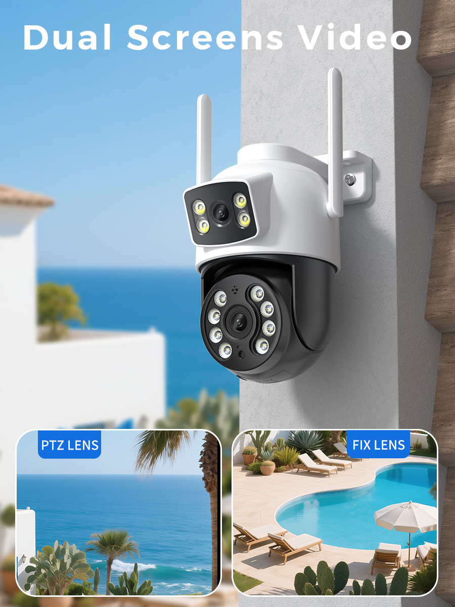 BESDER 8MP IP Camera PTZ Auto  - Cctv Camera System 8 Camera Wireless 评论和价格