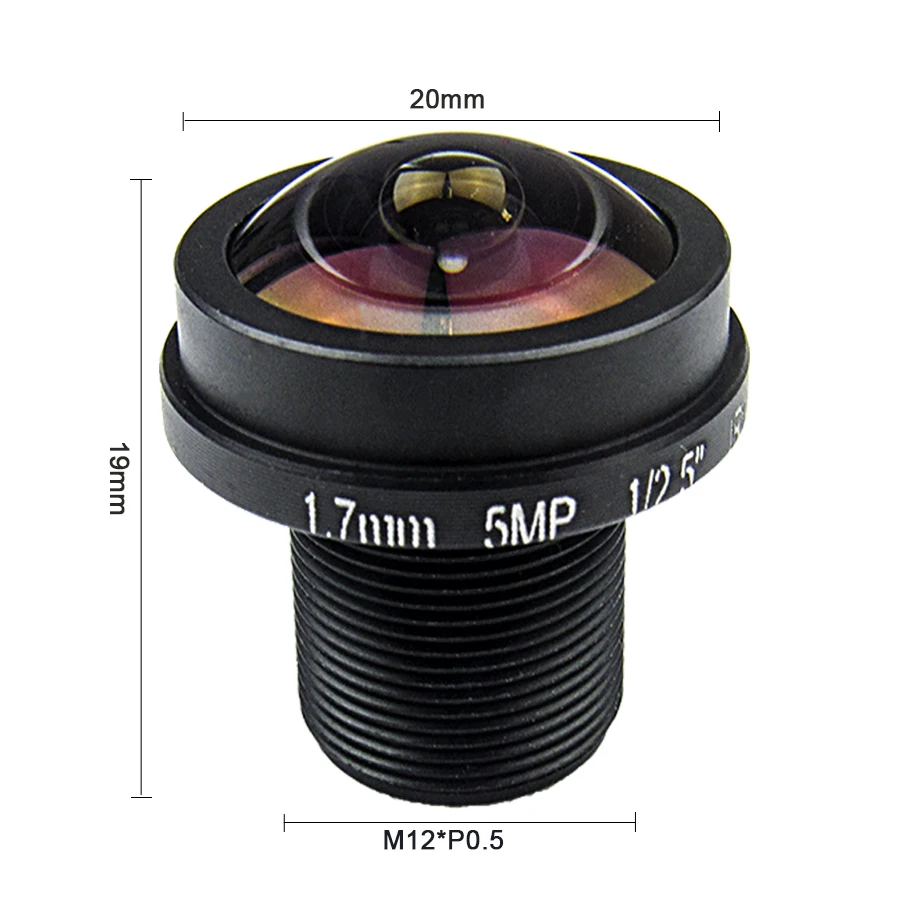 1.7mm Fisheye Lens 5Megapixel  - Cctv Camera 180 Degree Panoramic 评论和价格
