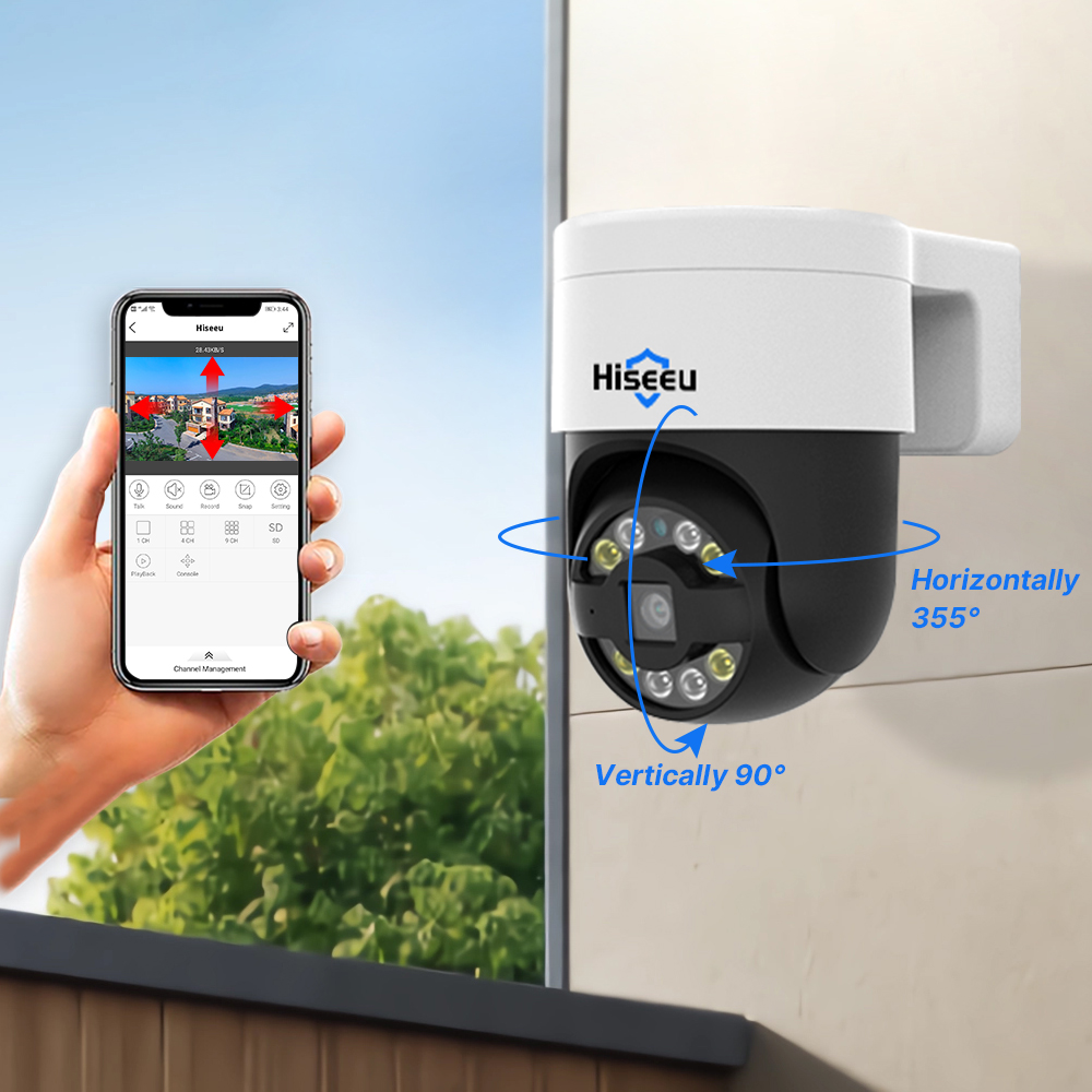 Hiseeu 5MP 4K 8MP POE PTZ IP C - Ip Camera 4K 8Mp Outdoor Ptz 评论和价格