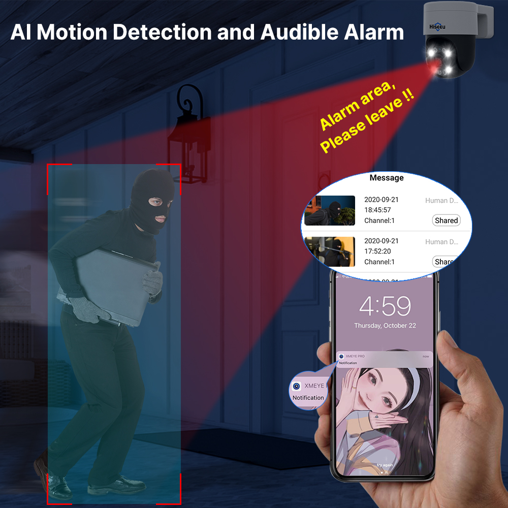 Hiseeu 5MP 4K 8MP POE PTZ IP C - Ip Camera 4K 8Mp Outdoor Ptz 评论和价格