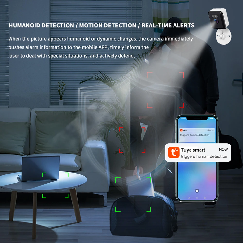 Tuya Smart Mini 5MP WiFi IP Ca - Cctv Camera System 8 Camera Wireless 评论和价格