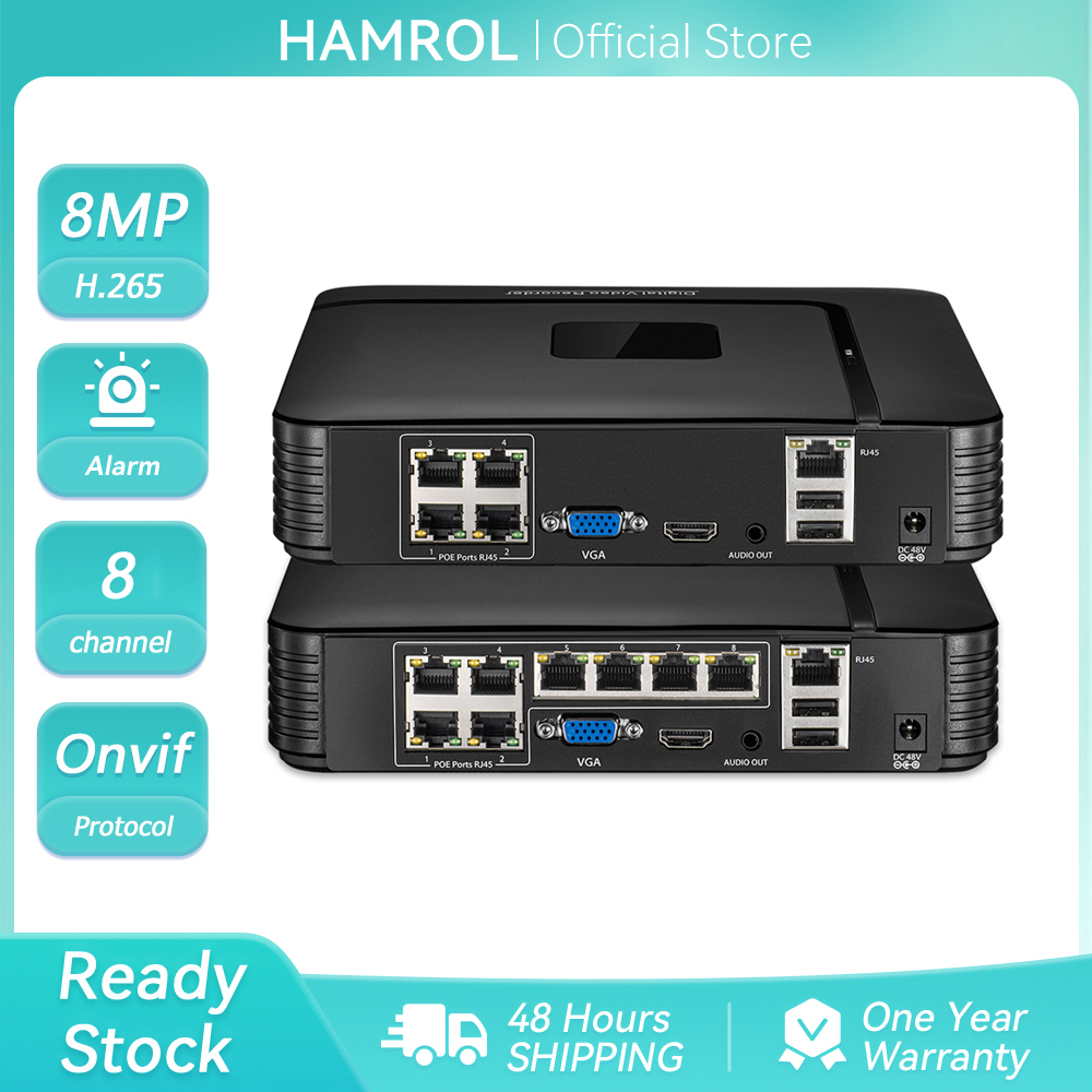 4K 8MP HD POE NVR 4CH 8CH Vide - Cctv Nvr System 8 Channel 4K Poe 评论和价格