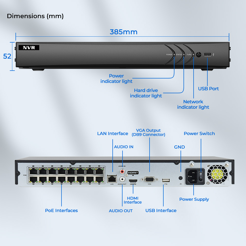 Hikvision compatible 16Channel - Nvr 16 Channel 4K H265 评论和价格