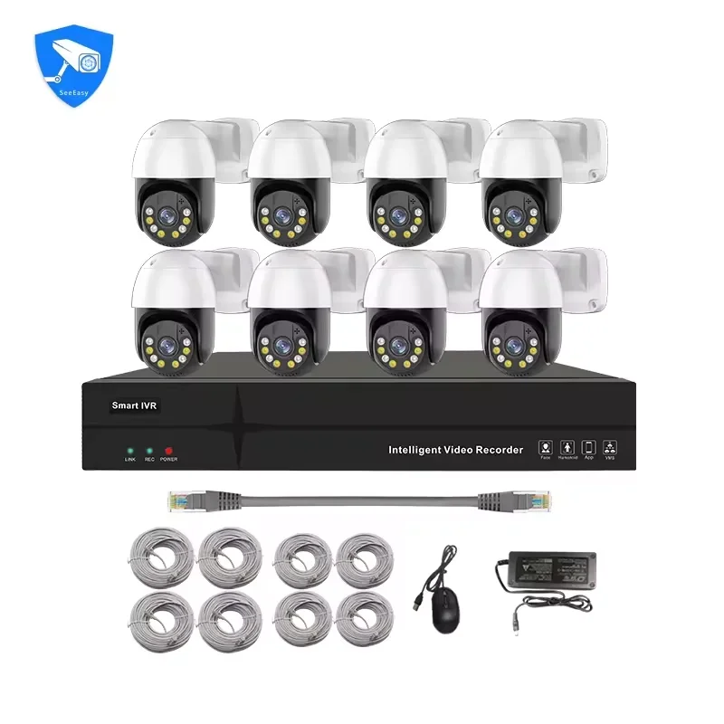 4 Channel 3MP/5MP Dome IP Came - Nvr Kit 4 Camera 5Mp Poe 评论和价格