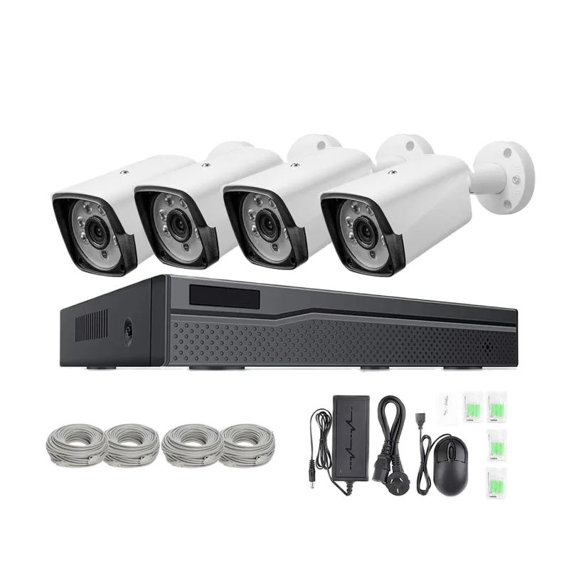 AI 4Ch POE NVR Kit 4pc IP Came - Nvr Kit 4 Camera 5Mp Poe 评论和价格