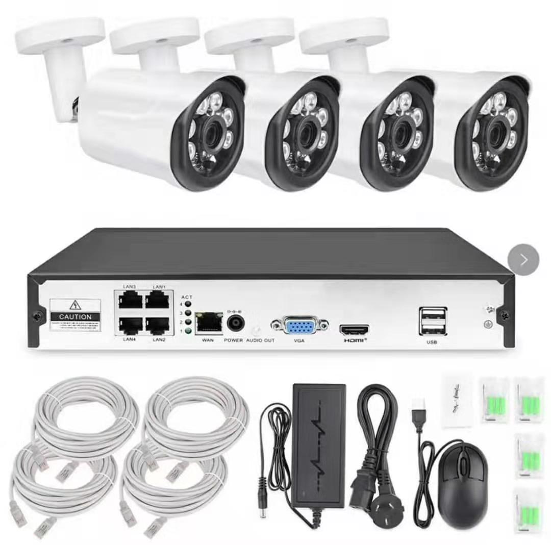 AI 4Ch POE NVR Kit 4pc IP Came - Nvr Kit 4 Camera 5Mp Poe 评论和价格