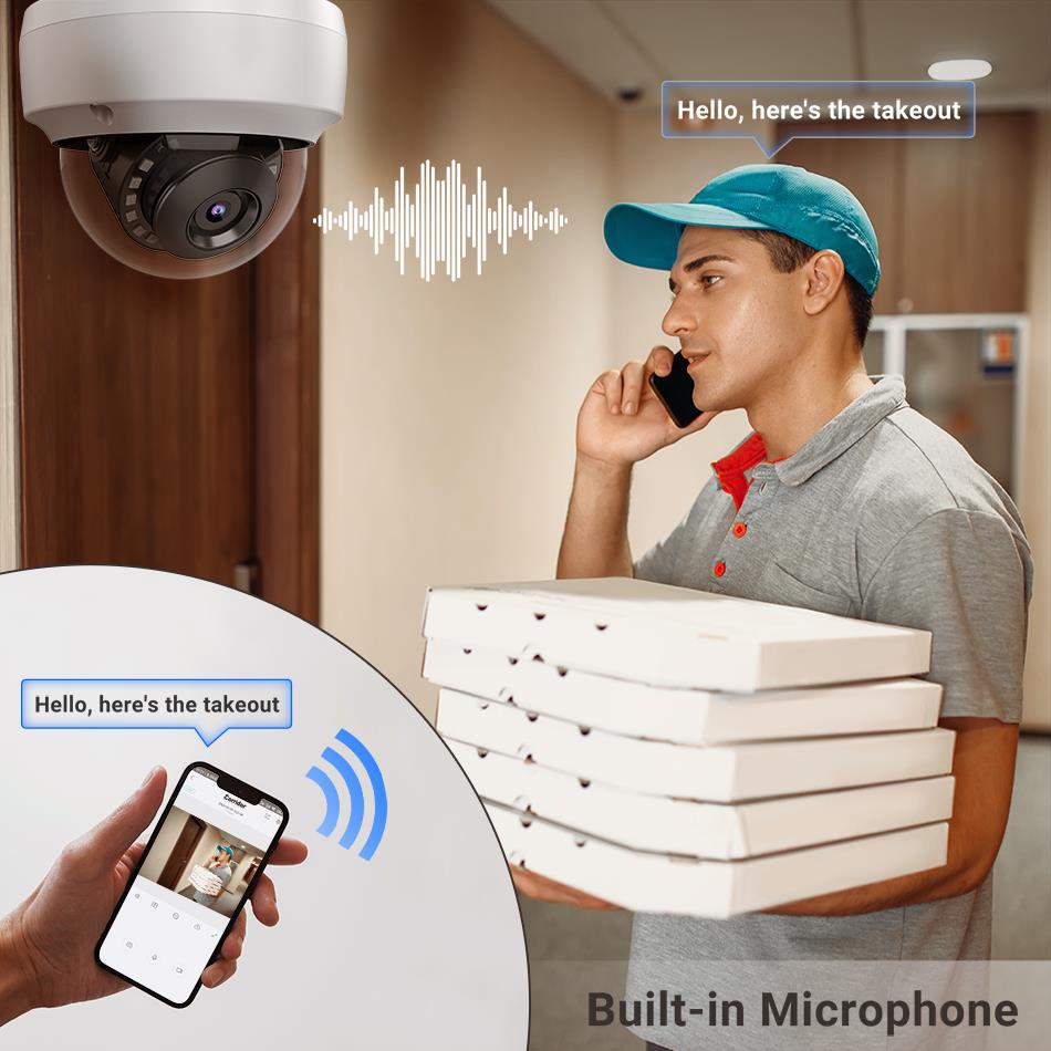 6MP 8MP Dome IP Camera Built-i - Hikvision Ip Camera 8Mp Dome 评论和价格