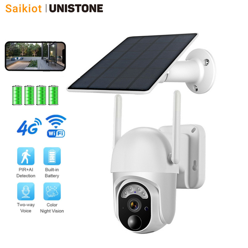 Saikiot Solar Camera 3MP 4G WI - Security Camera System Solar 4G 评论和价格