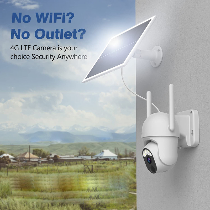 Saikiot Solar Camera 3MP 4G WI - Security Camera System Solar 4G 评论和价格