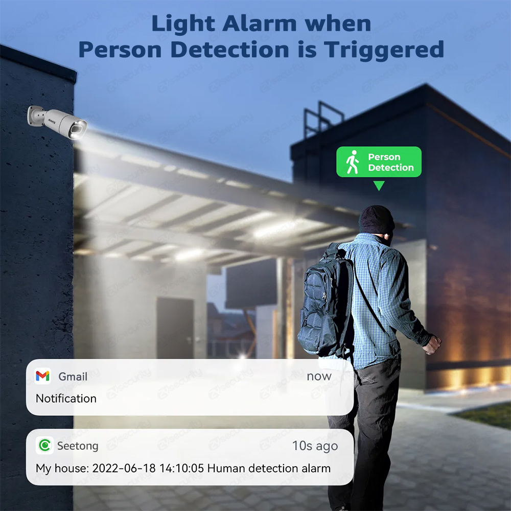 4K PoE Security Camera System  - Poe Security Camera 8Mp 4K 评论和价格