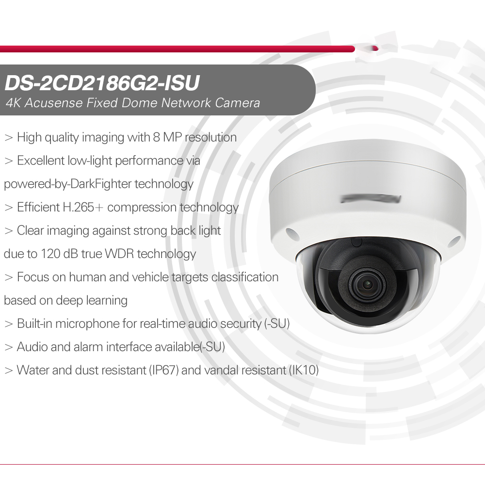 Hikvision IP Camera 8MP 4K Acu - Hikvision Ip Camera 8Mp Dome 评论和价格