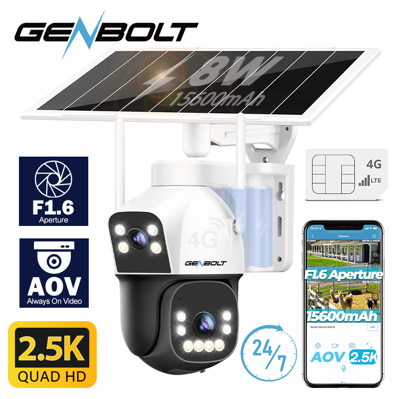 GENBOLT 4G AOV Cellular Solar  - Security Camera System Solar 4G 评论和价格
