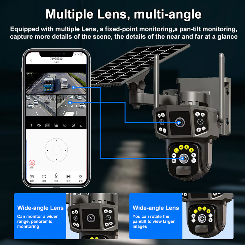V380 Pro 10X 4K Dual Lens Outd - Security Camera System Solar 4G 评论和价格