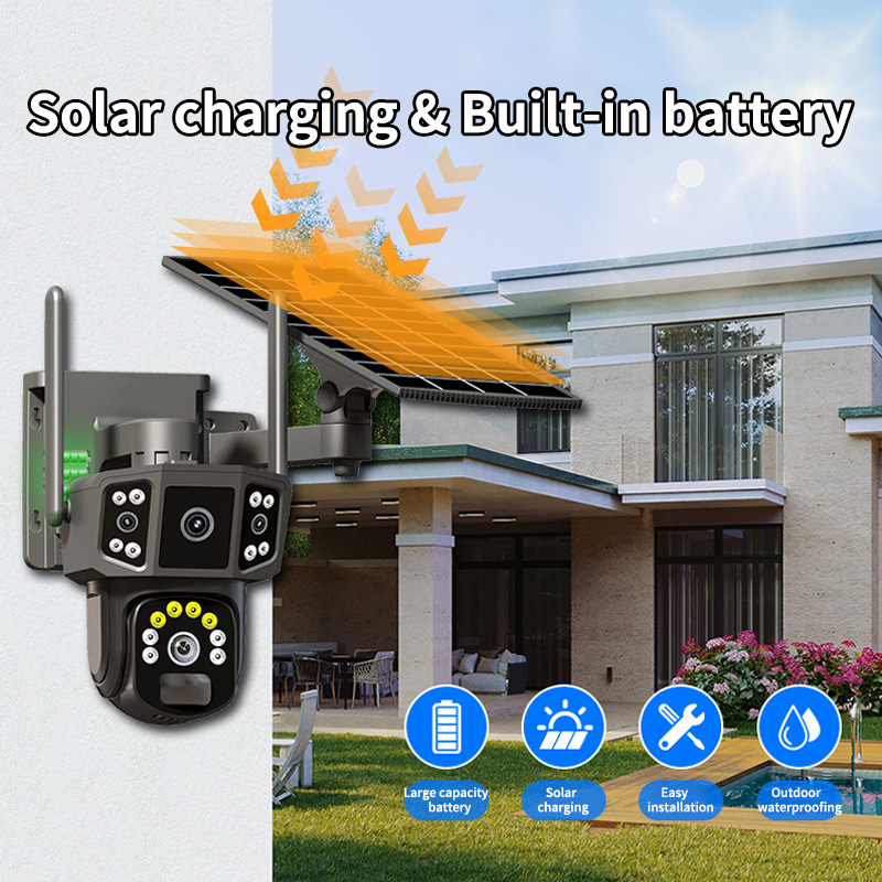 V380 Pro 10X 4K Dual Lens Outd - Security Camera System Solar 4G 评论和价格