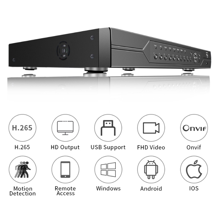16 Channel Cctv H.265 Network  - Nvr 16 Channel 4K H265 评论和价格