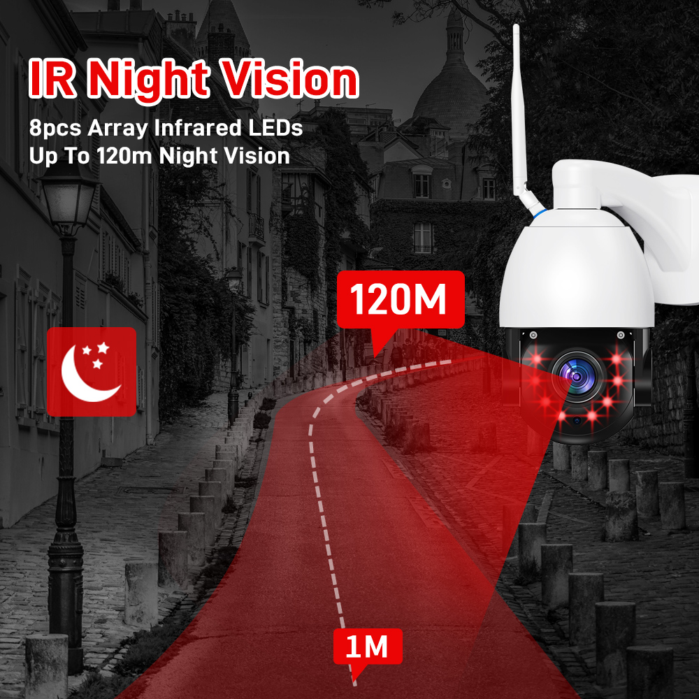 5Inch 4K UHD Icsee APP 50x Zoo - Cctv Camera System 8 Camera Wireless 评论和价格