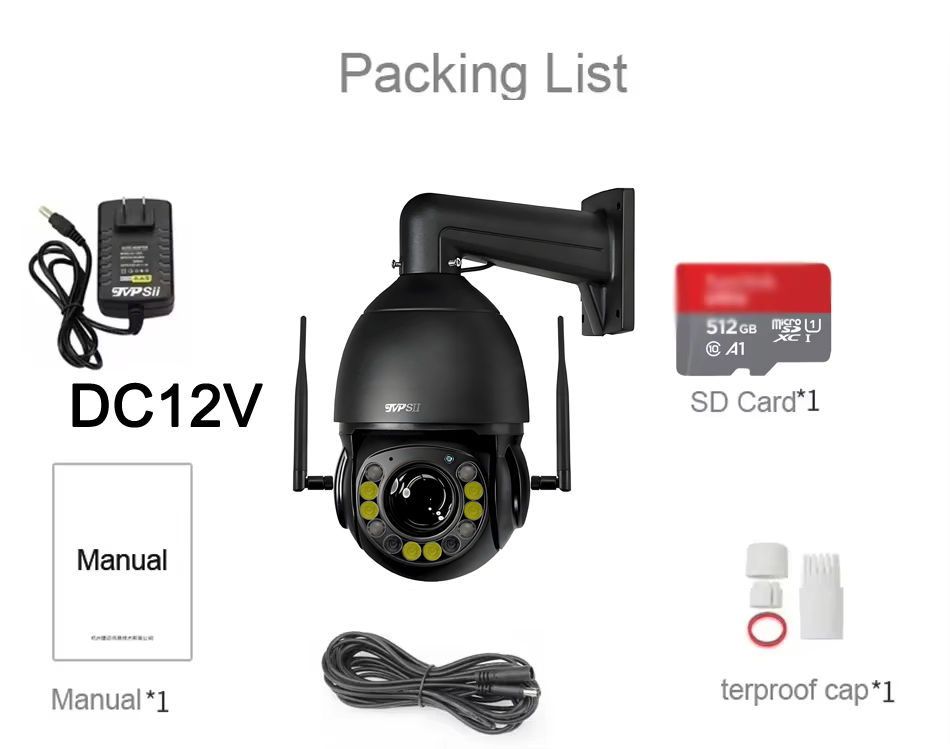 Camhi Max.512G Laser  Full Col - Ip Camera 4K 8Mp Outdoor Ptz 评论和价格
