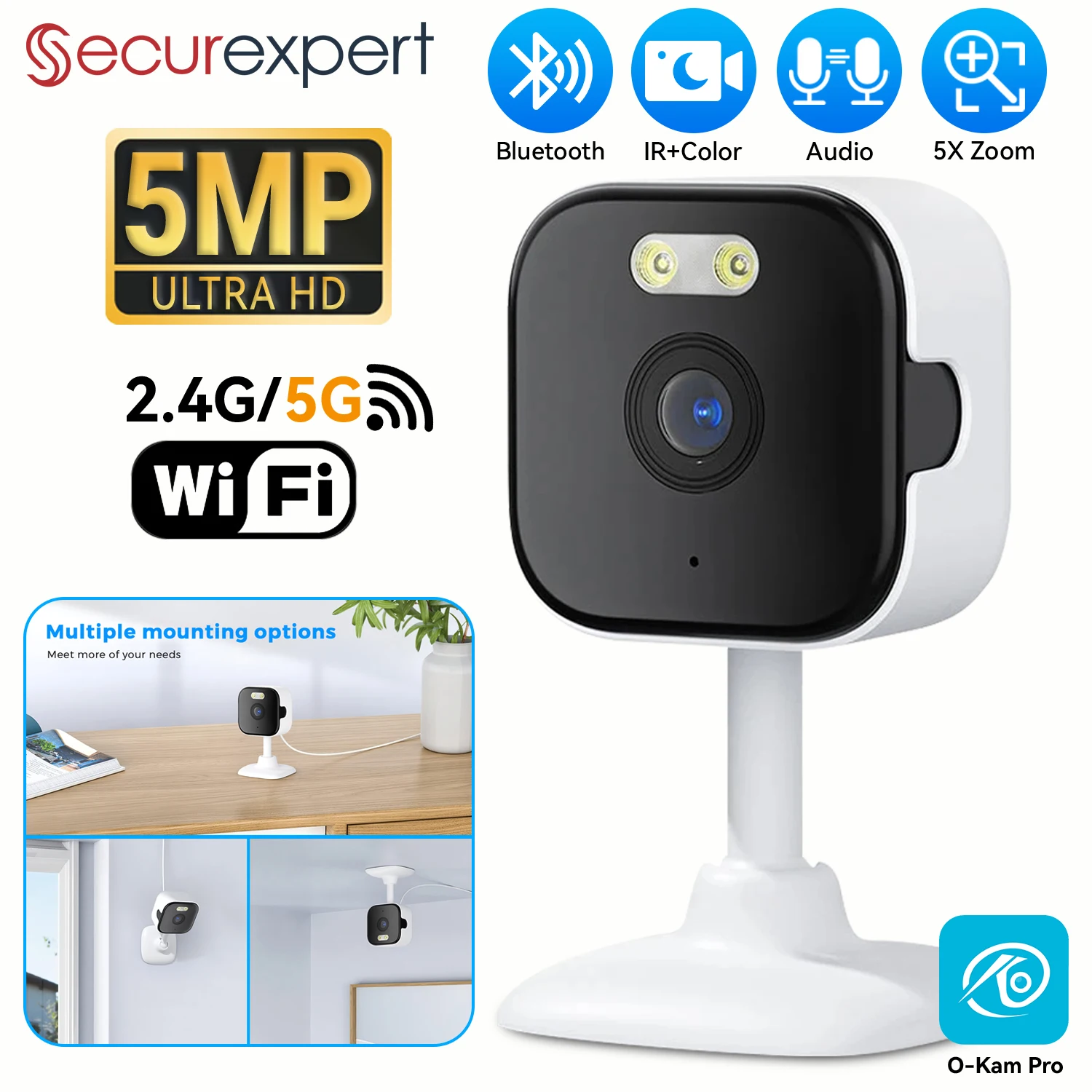 Securexpert 5MP HD Mini Cube C - Cctv Camera System 8 Camera Wireless 评论和价格