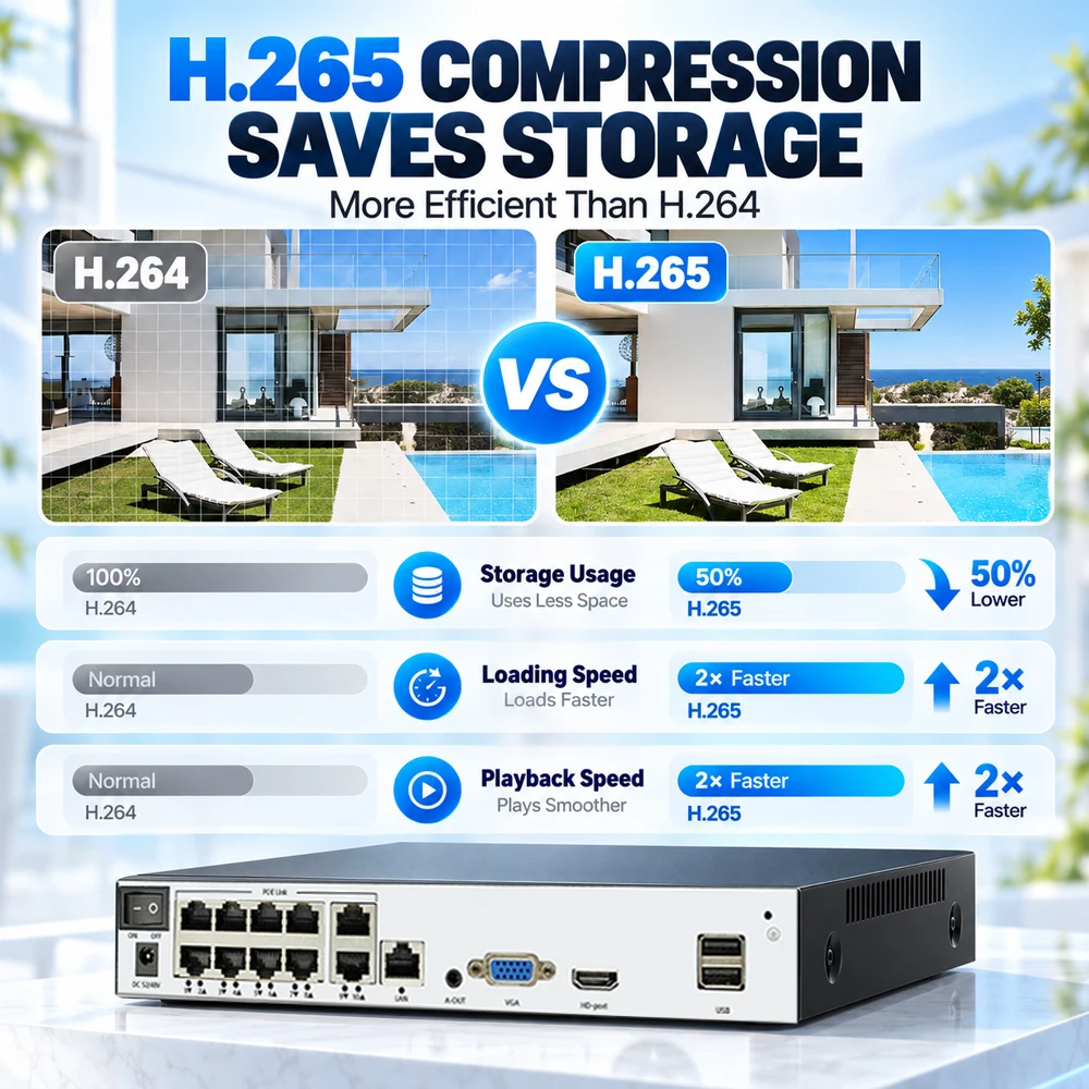 Security 10CH POE NVR 8MP 4K N - Poe Security Camera 8Mp 4K 评论和价格