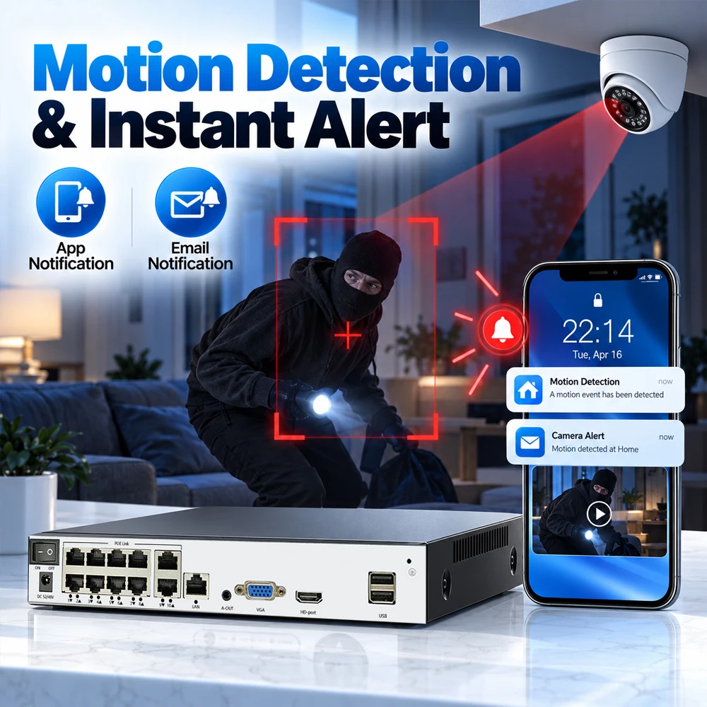 Security 10CH POE NVR 8MP 4K N - Poe Security Camera 8Mp 4K 评论和价格