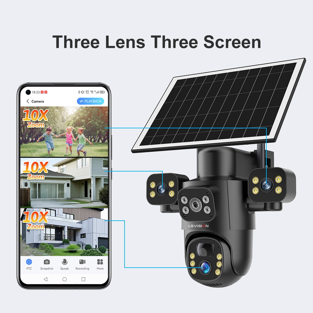 LS VISION 4G / WiFi Solar Came - Security Camera System Solar 4G 评论和价格